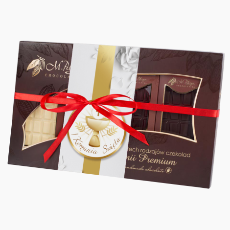 Zestaw nr 3 na I Komunię Świętą - czekolady z linii Premium Chocolate